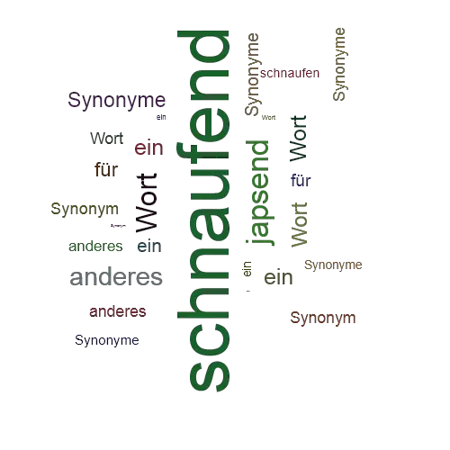 Ein anderes Wort für schnaufend - Synonym schnaufend