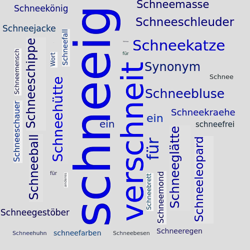 Ein anderes Wort für schneeig - Synonym schneeig