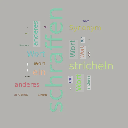 Ein anderes Wort für schraffen - Synonym schraffen