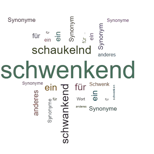 Ein anderes Wort für schwenkend - Synonym schwenkend