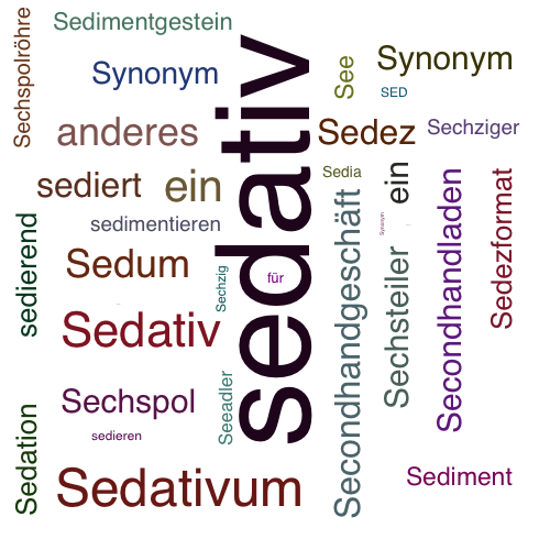 Ein anderes Wort für sedativ - Synonym sedativ
