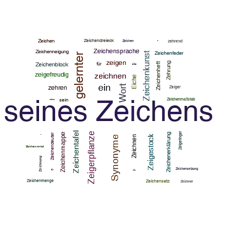 SEINES ZEICHENS SynonymLexikothek • ein anderes Wort für seines Zeichens