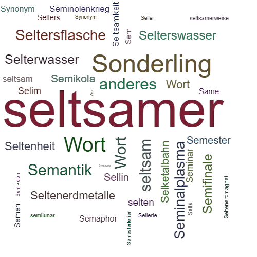 Ein anderes Wort für seltsamer - Synonym seltsamer