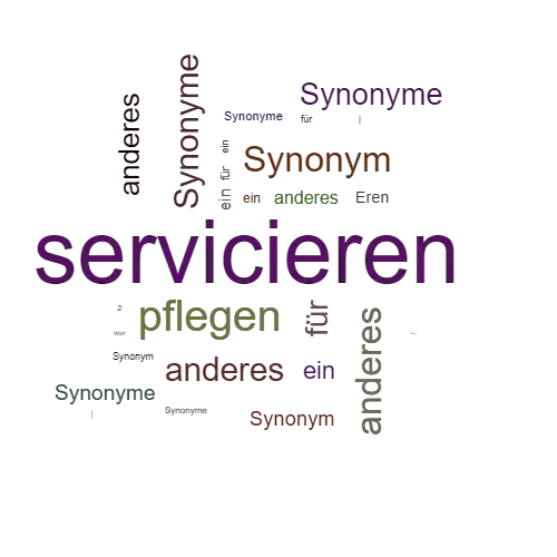 Ein anderes Wort für servicieren - Synonym servicieren