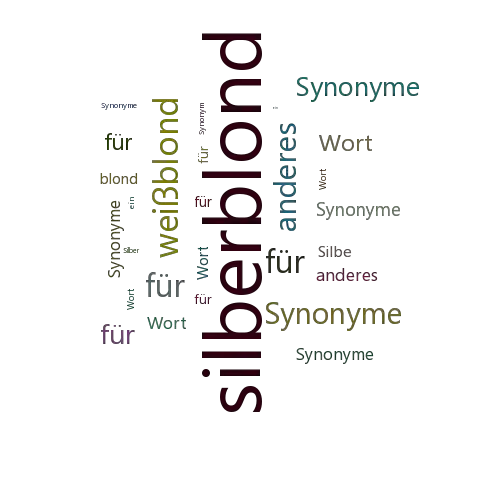 Ein anderes Wort für silberblond - Synonym silberblond