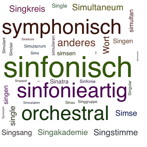 Ein anderes Wort für sinfonisch - Synonym sinfonisch
