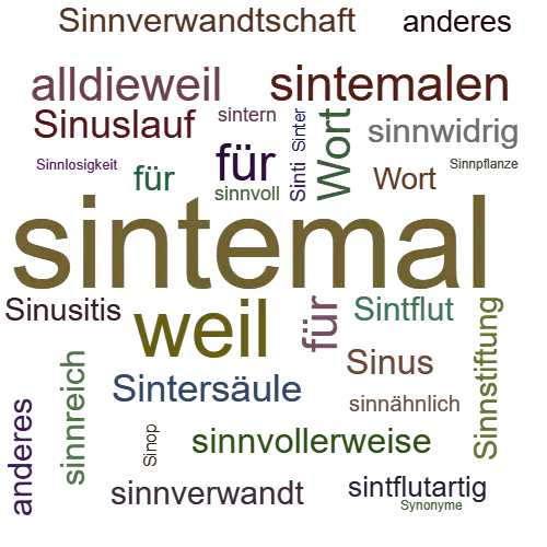 Ein anderes Wort für sintemal - Synonym sintemal