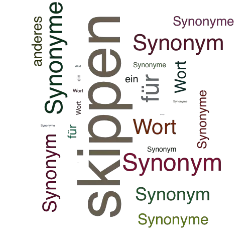 Ein anderes Wort für skippen - Synonym skippen