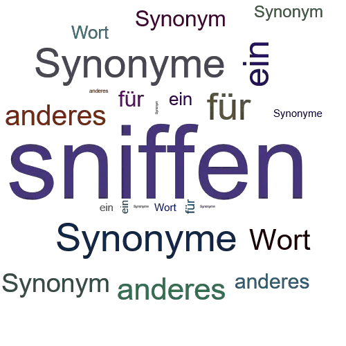 SNIFFEN SynonymLexikothek • ein anderes Wort für sniffen