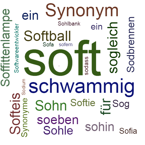 Ein anderes Wort für soft - Synonym soft