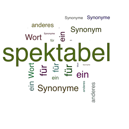 Ein anderes Wort für spektabel - Synonym spektabel