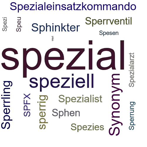 Ein anderes Wort für spezial - Synonym spezial