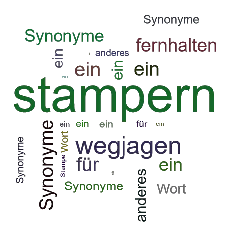 Ein anderes Wort für stampern - Synonym stampern