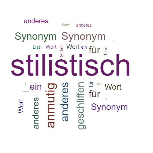 Ein anderes Wort für stilistisch - Synonym stilistisch