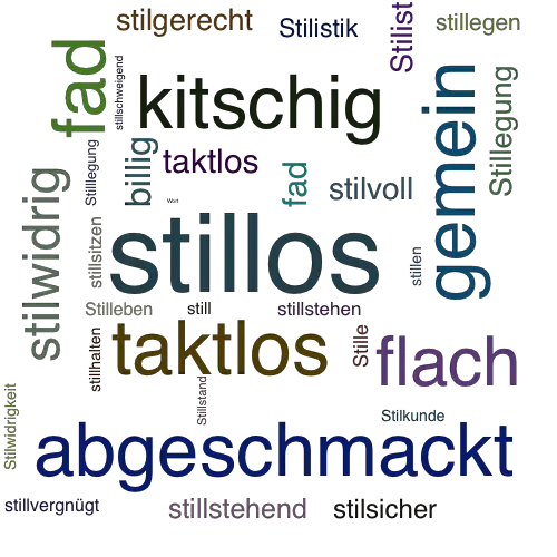 Ein anderes Wort für stillos - Synonym stillos
