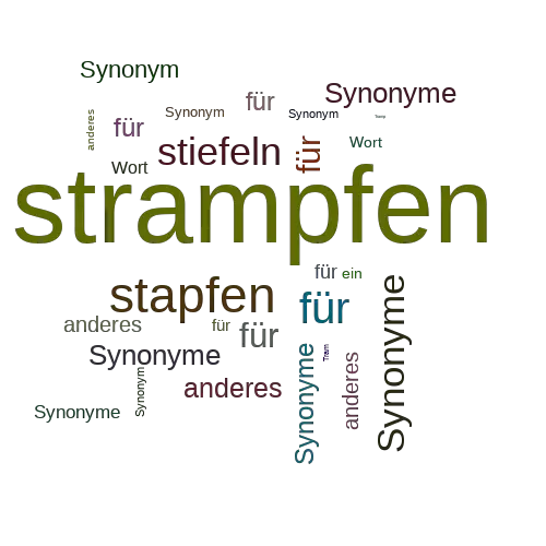 Ein anderes Wort für strampfen - Synonym strampfen