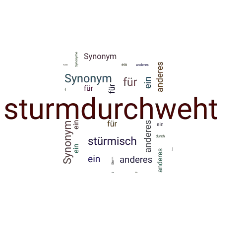 Ein anderes Wort für sturmdurchweht - Synonym sturmdurchweht