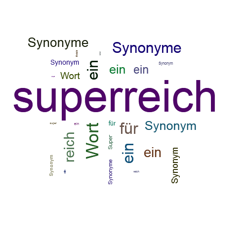 Ein anderes Wort für superreich - Synonym superreich