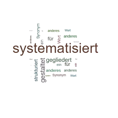 Ein anderes Wort für systematisiert - Synonym systematisiert