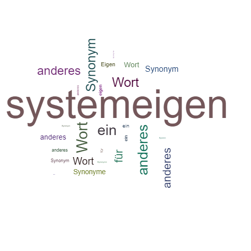 Ein anderes Wort für systemeigen - Synonym systemeigen