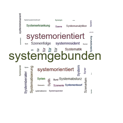 Ein anderes Wort für systemgebunden - Synonym systemgebunden