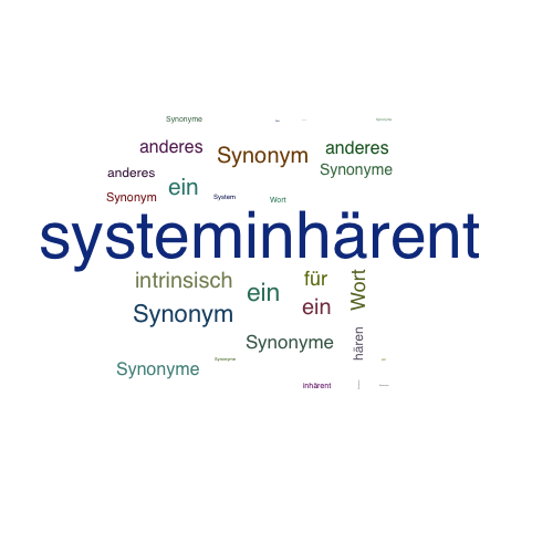 Ein anderes Wort für systeminhärent - Synonym systeminhärent