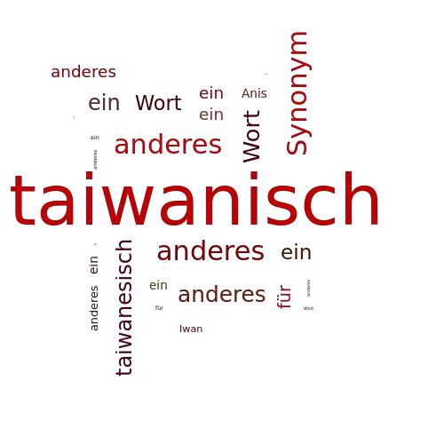 Ein anderes Wort für taiwanisch - Synonym taiwanisch