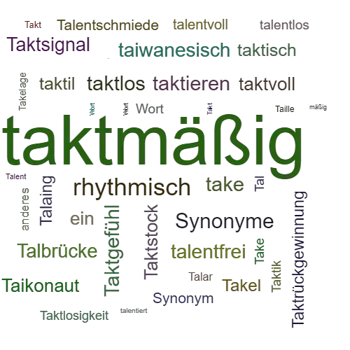 Ein anderes Wort für taktmäßig - Synonym taktmäßig