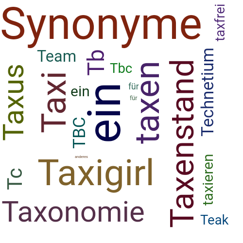 Ein anderes Wort für taz - Synonym taz