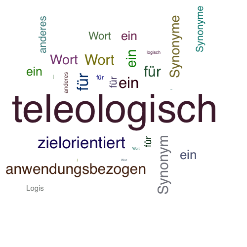 Ein anderes Wort für teleologisch - Synonym teleologisch