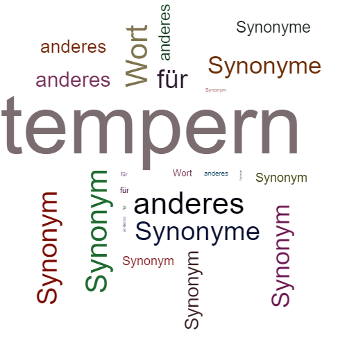 Ein anderes Wort für tempern - Synonym tempern