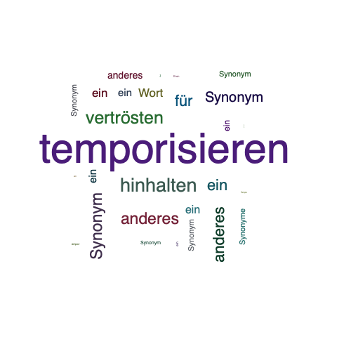 Ein anderes Wort für temporisieren - Synonym temporisieren