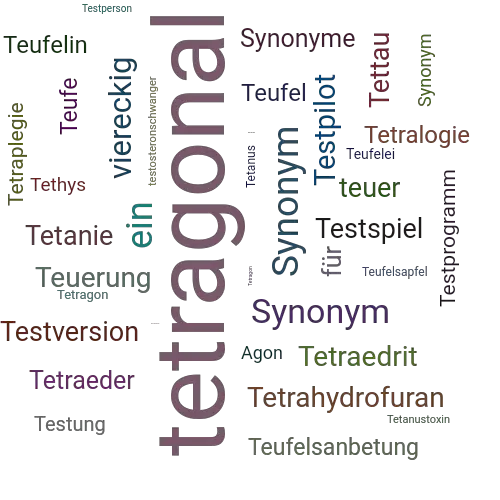 Ein anderes Wort für tetragonal - Synonym tetragonal
