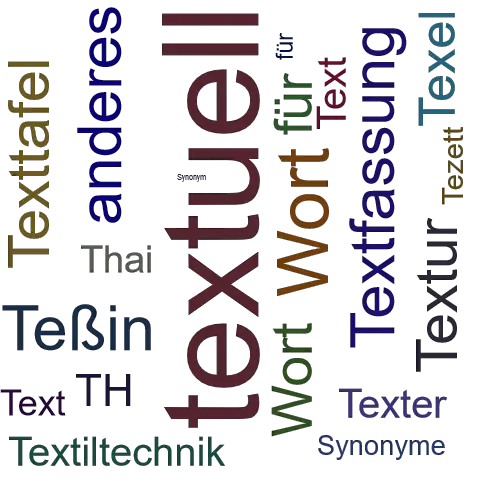 Ein anderes Wort für textlich - Synonym textlich