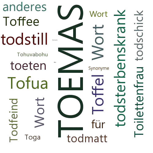 Ein anderes Wort für toemas - Synonym toemas