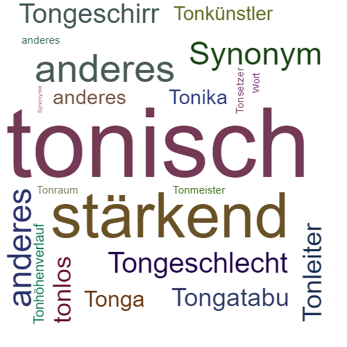 Ein anderes Wort für tonisch - Synonym tonisch
