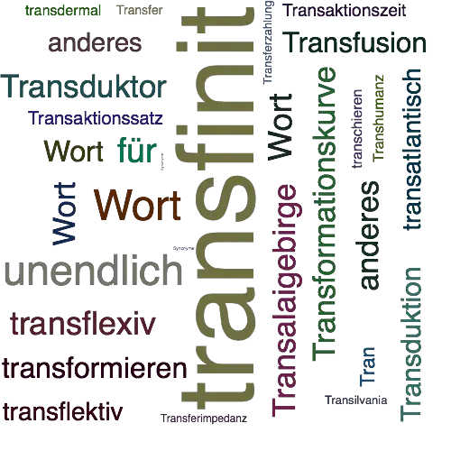 Ein anderes Wort für transfinit - Synonym transfinit