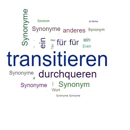 Ein anderes Wort für transitieren - Synonym transitieren