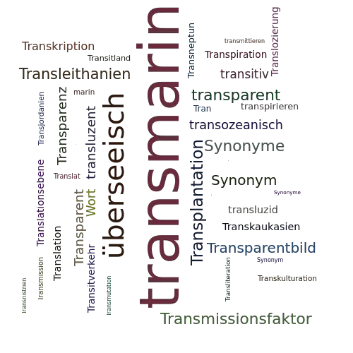 Ein anderes Wort für transmarin - Synonym transmarin
