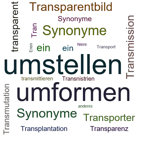 Ein anderes Wort für transponieren - Synonym transponieren