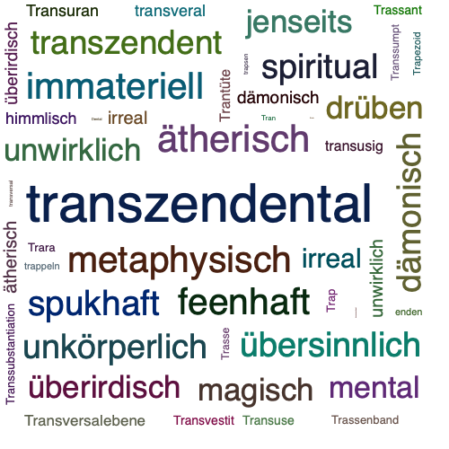 Ein anderes Wort für transzendental - Synonym transzendental