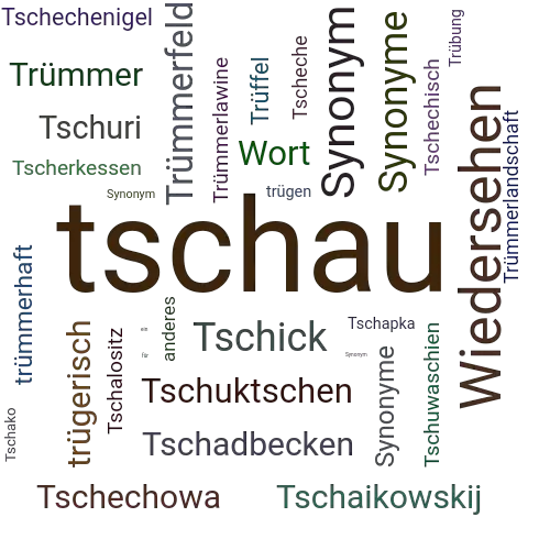 Ein anderes Wort für tschau - Synonym tschau