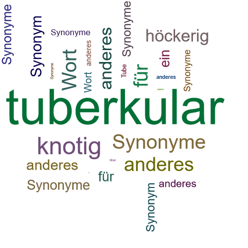 Ein anderes Wort für tuberkular - Synonym tuberkular