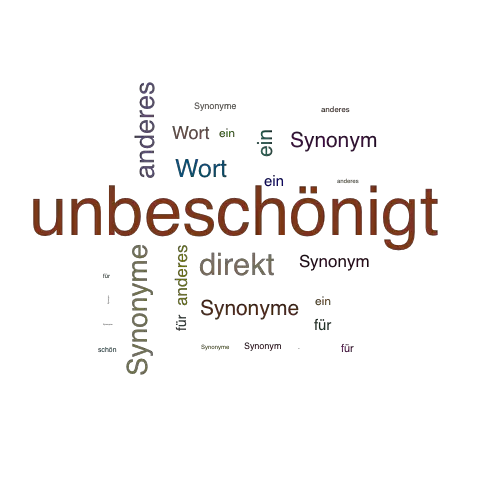 Ein anderes Wort für unbeschönigt - Synonym unbeschönigt