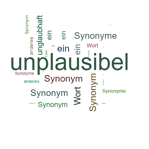 Ein anderes Wort für unplausibel - Synonym unplausibel