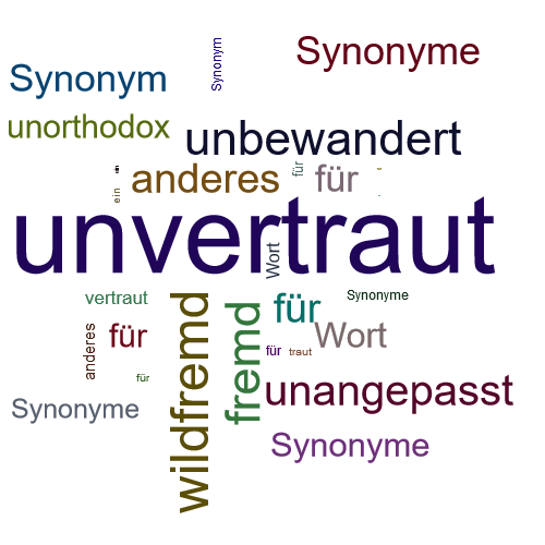 Ein anderes Wort für unvertraut - Synonym unvertraut