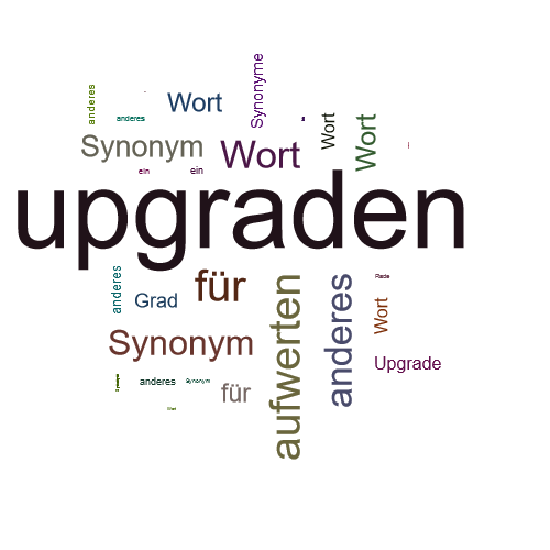Ein anderes Wort für upgraden - Synonym upgraden