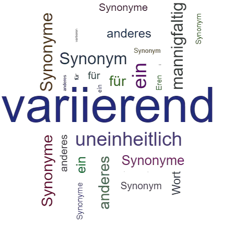 Ein anderes Wort für variierend - Synonym variierend