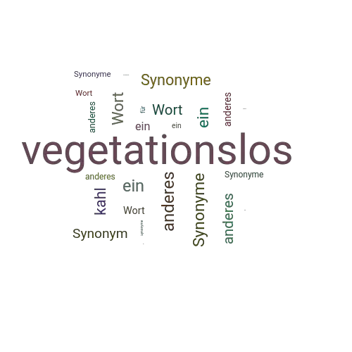 Ein anderes Wort für vegetationslos - Synonym vegetationslos