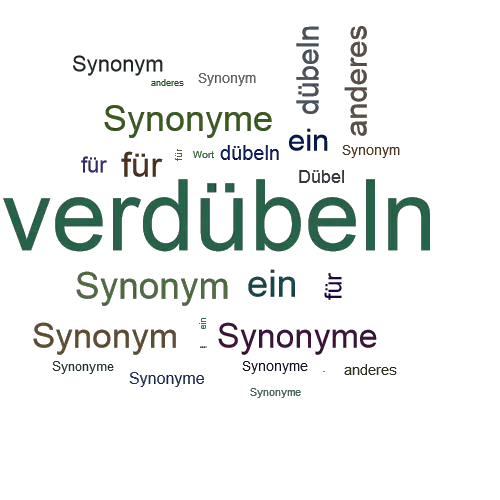 Ein anderes Wort für verdübeln - Synonym verdübeln